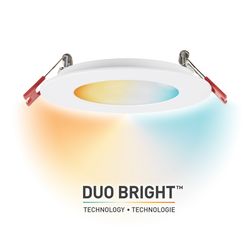 Globe Electric Ultra Slim Energy Star White 4 in. W Plastic LED Recessed Lighting Kit 9 W