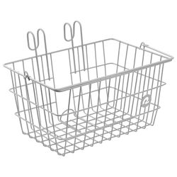 Retrospec Apollo Lite Steel Bike Basket 10 lb Silver
