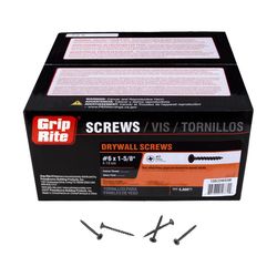Grip-Rite No. 6 wire X 1-5/8 in. L Phillips Coarse Drywall Screws 5000 pk