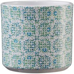 SK 3.1 in. D Clay Livorno Ceramic Pot Turquoise