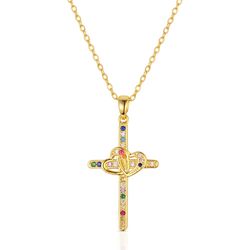 Montana Silversmiths Women's Northern Lights Cross Necklace