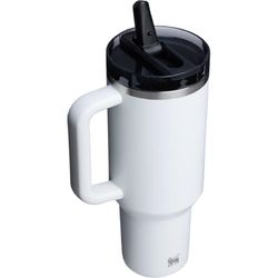 Stanley ProTour Quencher 40 oz Chalk BPA Free Double-wall Vacuum Insulated Straw Tumbler