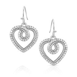 Montana Silversmiths Women's Heart of Radiance Dangle Earrings