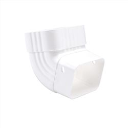 Amerimax 3 in. H X 4 in. W X 5.5 in. L White Vinyl A Gutter Elbow