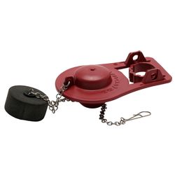 Fluidmaster PRO Series Flapper with Adapter Red For Universal