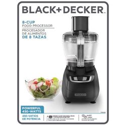 Black+Decker 8 cups Food Processor 450 W