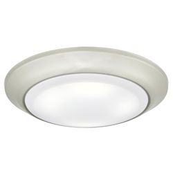 Westinghouse Brushed Nickel Metallic 5.5 in. W Steel LED Canless Recessed Downlight 15 W