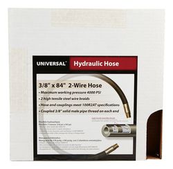 Apache 0.4 in. D X 84 in. L 4000 psi Rubber 2-Wire Hydraulic Hose