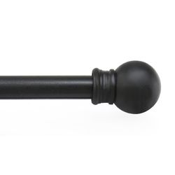 Kenney Black Traditional/Transitional Cafe Rod 28 in. L X 48 in. L