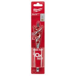 Milwaukee Speed Feed 1 in. X 6-1/2 in. L Steel Self-Feeding Wood Bit Quick-Change Hex Shank 1 pc