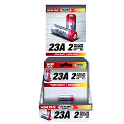 Blazing Voltz Alkaline 23A 12 V Electronics Battery A23 2 pk