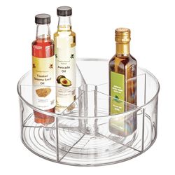 iDesign Linus Clear 4.5 in. H Plastic Turntable