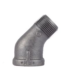 STZ Industries 1/4 in. MIP each X 1/4 in. D FIP Black Malleable Iron 45 degree Street Elbow
