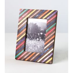 Matr Boomie Multicolored Stone Picture Frame 6 in.