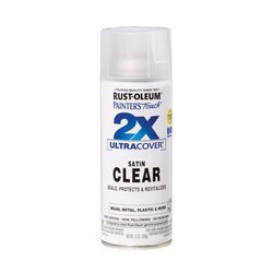 Rust-Oleum Painter's Touch 2X Ultra Cover Satin Clear Acrylic Coating Spray Paint 12 oz