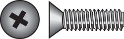 HILLMAN No. 8-32 Ga. X 1/2 in. L Phillips Flat Head Zinc-Plated Steel Machine Screws 100 pk