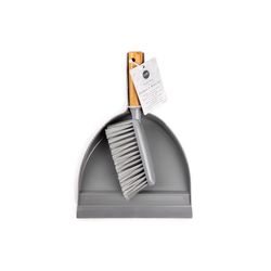 Core Home Bamboo/Plastic Handheld Dustpan and Brush Set