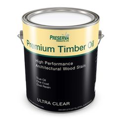 Preserva Wood Premium Transparent Matte Ultra Clear Oil-Based Alkyd Penetrating Timber Oil 1 gal
