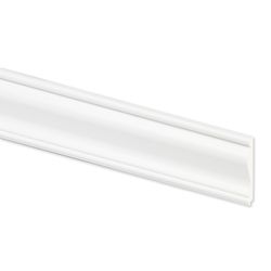 Inteplast Building Products 2.64 in. H X 2.64 in. W X 96 in. L Prefinished White PVC Trim