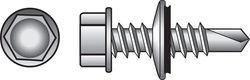 HILLMAN No. 10 Ga. X 3/4 in. L Hex Hex Washer Head Self-Drilling Screws 1 pk