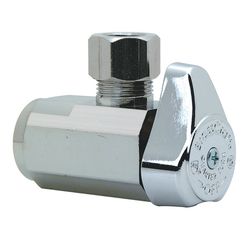 BrassCraft 1/2 in. FPT X 3/8 in. Brass Angle Stop Valve