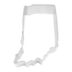 R&M International Corp 3 in. W X 4 in. L Indiana State Cookie Cutter Silver 1 pc
