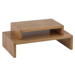 Tripar 3.63 in. H X 9 in. L Natural Wood Risers