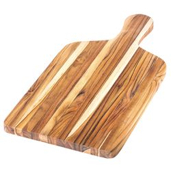 TeakHaus 20 in. L X 10 in. W X 1 in. Teak Wood Serving & Cutting Board