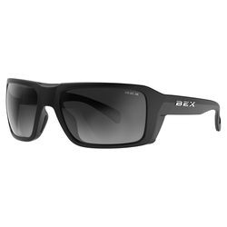 BEX Sunglasses Sunglasses Unisex Black Frame Gray/Silver Lens Polarized