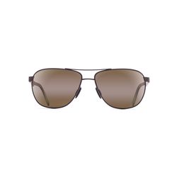 Maui Jim Castles Sunglasses Unisex Matte Chocolate Frame HCL Bronze Lens Polarized
