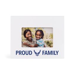 PGD Proud Air Force Family White Wood Picture Frame 6 in.