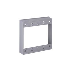 Bell Old Work 16 cu in Square Aluminum 2 gang Extension Ring Gray