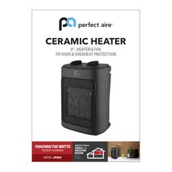 Perfect Aire Electric Ceramic Forced Air Heater 5120 BTU