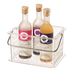 OGGI Clear Handle Basket 1 pk