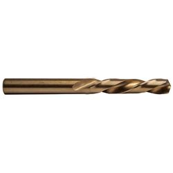 Century Drill & Tool Left 3/8 in. X 4-1/8 in. L Cobalt Steel Stubby Drill Bit Straight Shank 1 pc
