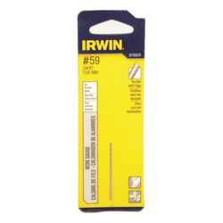 IRWIN #59 X 1-5/8 in. L High Speed Steel Wire Gauge Bit Straight Shank 1 pc