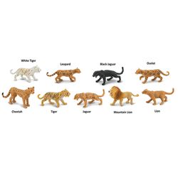 Safari Ltd. Toobs Big Cats Toys 9 pc