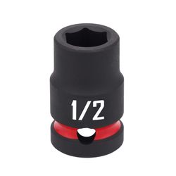 CRAFTSMAN 1/2 in. X 1/2 in. drive SAE 6 Point Shallow Impact Socket 1 pc
