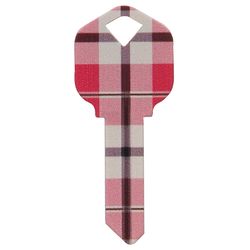 HILLMAN Wackey Plaid House/Office Universal Key Blank Single