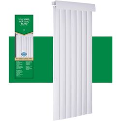 Living Accents Vinyl 3-1/2 in. Blinds 104 in. W X 84 in. H Alabaster
