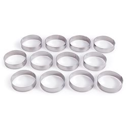 King Arthur Baking Company Silver Stainless Steel English Muffin Rings