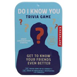 Kikkerland Do I Know You Trivia Game Multicolored