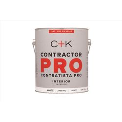 C+K Contractor Pro Flat White Paint Interior 1 gal