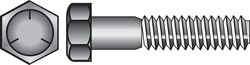 HILLMAN 3/8 in. D X 1-1/4 in. L Heat Treated Zinc Steel Hex Head Cap Screw 100 pk