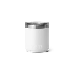 YETI Rambler 10 oz White BPA Free Ceramic Lined Stackable Lowball Tumbler with MagSlider Lid