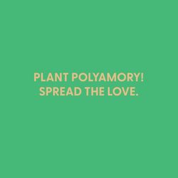 Chive Plant Polyamory! Spread the Love. Blank Greeting Card