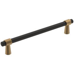 Amerock Mergence Contemporary Bar Cabinet Pull 6-5/16 in. Matte Black Black 1 pk