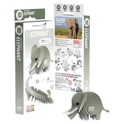 Safari Ltd. Eugy Elephant 3D Puzzle Gray