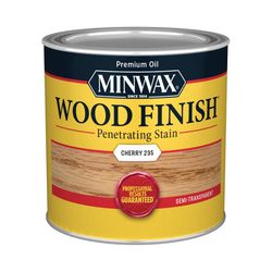 Minwax Wood Finish Semi-Transparent Cherry Oil-Based Penetrating Wood Stain 1/2 pt