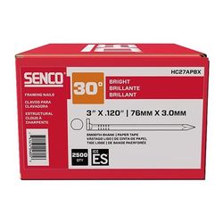Senco 3 in. L Angled Strip Bright Framing Nails 30 deg 2500 pk